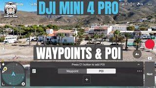 DJI Mini 4 Pro How to do Waypoints & POI #shaunthedrone