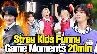 Knowing Bros From Spin the Doll to Relay Run Throw  Stray Kids Funny Game Moments 