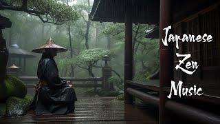 Rainy Day in a Serene Ancient Temple - Japanese Zen Music For Soothing Meditation Healing