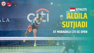 Indonesian Tennis Athlete Aldila Sutjiadi at Mubada Citi DC Open - Washington D.C.