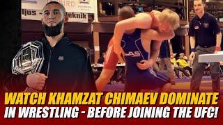 Watch Khamzat Chimaev dominate in wrestling - Before joining the UFC