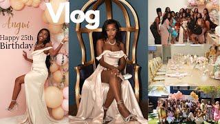 VLOG  MY LUXURY 25TH BIRTHDAY DINNER PARTY  MELANIN MAPPED BRAND EVENT  LEAVING FOR MEXICO