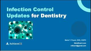 Infection Control Updates in Dentistry – Live Webinar on 050624