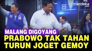 Malang Pecah Prabowo Tak Tahan Turun Goyang Gemoy Dangdut Campursari Sapa Rakyat