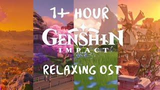 1+ Hour of Relaxing Genshin Impact Music  OST All Regions Mix