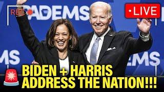 LIVE VP Harris and Biden ADDRESS Nation TOGETHER