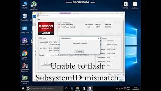 Flashing stock bios on AMD mining graphic cards Subsystem ID error  ATIflash  Force flashing 