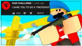 DARES And CHALLENGES in ARSENAL ROBLOX