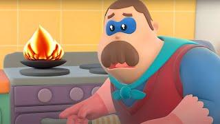 Kitchen Chaos  Hero Dad  Cartoon for Toddlers and Children  1 Hour +