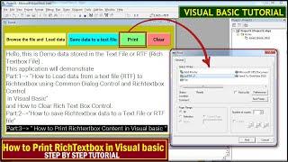 How to print content of a RichTextBox Control in Visual basic  Printing RichTextBox Print to a pdf