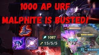 This is the best thing RIOT has ever created URF MALPHITE IS INSANE - League of Legends