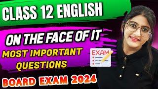 On the face of it class 12 questions and answers