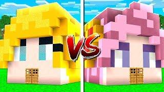 BriannaPlayz vs Leah Ashe Minecraft House Build Challenge MCPE