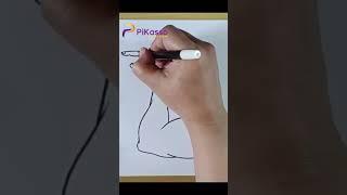 How to Draw a Muscles Easy in Less Than One Minutes