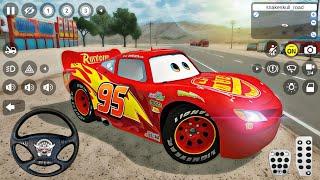 Şimşek Mcqueen Araba Oyunu  - McQueen Car Mod for Bus Simulator Indonesia - Best Android Gameplay