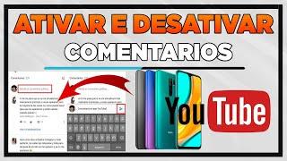 Como Ativar e Desativar Comentarios do Youtube Pelo Celular 2023