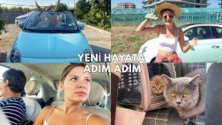 6 KİŞİ 2 KEDİ YEPYENİ HAYATA YOLCULUK  Yeni Araba Yeni Şehir Yeni Saçlar #MELYLOG