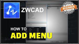 ZWCAD How To Add Menu Tutorial