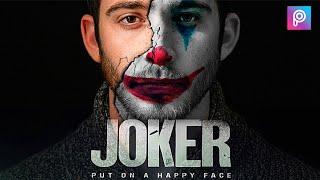 Joker Face   How to make Joker face  PicsArt Editing Tutorial