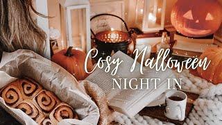 Cozy Halloween Night In  Autumn Aesthetics cozy baking decorate with me slow living silent vlog