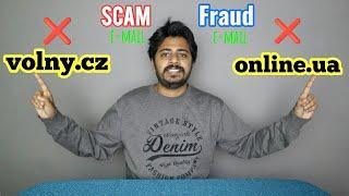 volny.cz online.ua FRAUD email  SCAM alert