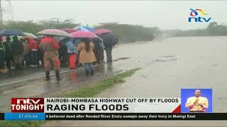 Raging floods render Nairobi-Mombasa road impassable