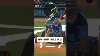 the sinker in MLB 24 is hard to throw 