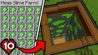 I Built a MEGA Slime Farm in Minecraft Hardcore #10