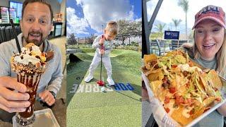 Our Full Popstroke Mini Golf Experience During A Wind Storm  Food Both Courses & More