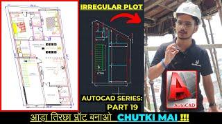 AutoCAD Part 19 Irregular Plot Making and Design for Civil Engineers 