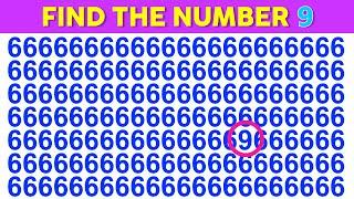 Find the odd Letter - Number  Spot the difference easy