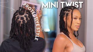 Easy Mini Twists on Natural Hair with Added Hair  Step-by-Step Guide  Ywigs