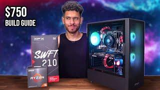 BEST $750 Gaming PC Build Guide - RX 7600 Ryzen 5 5600X w Benchmarks