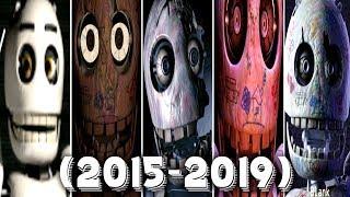 Evolution of Blank in FNAC 1 2 3 Remastered 2015 - 2019