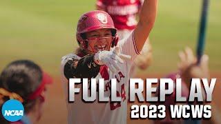 Oklahoma vs. Stanford 2023 Women’s College World Series semifinals  FULL REPLAY