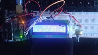 16x2 LCD Display Module - Auto Scroll Letter with Arduino