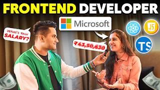How She Hired as Frontend Developer in Microsoft - Step by Step to Crack Product Companies in 2024