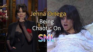 Jenna Ortega Being Chaotic On SNL for 3 minutes