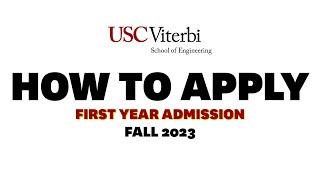 How to Apply for First Year Admission  - Fall 2023