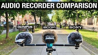 AUDIO RECORDER COMPARISON  Sony PCM A10 vs Zoom H5 vs Olympus LS-11