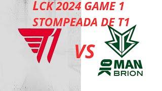 T1 VS BRO GAME 1 KERIA JUGUETÓN LCK 2024 LEAGUE OF LEGENDS