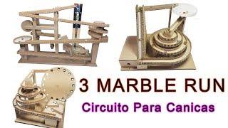 3 Marble Run Machine Race Track For Marbles