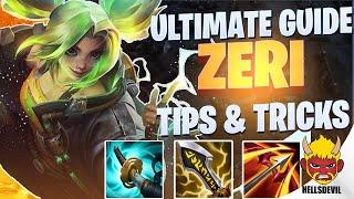 WILD RIFT ULTIMATE ZERI GUIDE  TIPS & TRICKS  Guide & Build