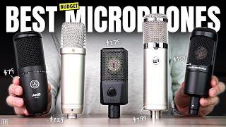 Best BUDGET Microphones For Vocals 2024 - Audio-Technica AT2020 Rode NT1-A & Lewitt LCT 440 Pure