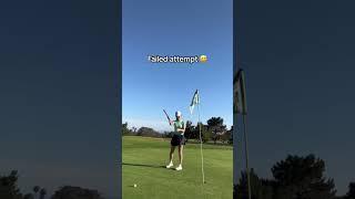 Failed attempt at the sword celebration  #golfmemes #golfgirl #shorts