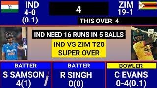 India Vs Zimbabwe Super Over IND vs ZIM 1st T20 Warm Up Match Highlights