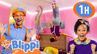 Upside Down House  Blippi Painting for Kids   Moonbug Kids - Art for Kids ️