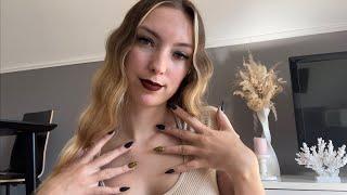 ASMR  CLOSE-UP ONLY COLLARBONE TAPPING scratching tapping..