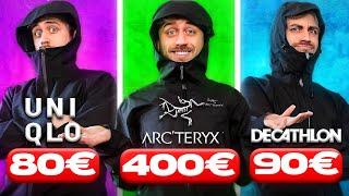 VESTE ARCTERYX 400€ vs QUECHUA 90€ vs UNIQLO 80€ ️