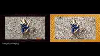 Power Ranger Samurai Gold Ranger and OctoZord First Appearance Split Screen PR and Sentai version